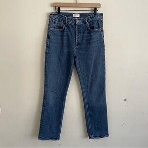 AGOLDE Riley /l90s Mid Rise High Rise Straight Leg Jeans Button Fly Size 31